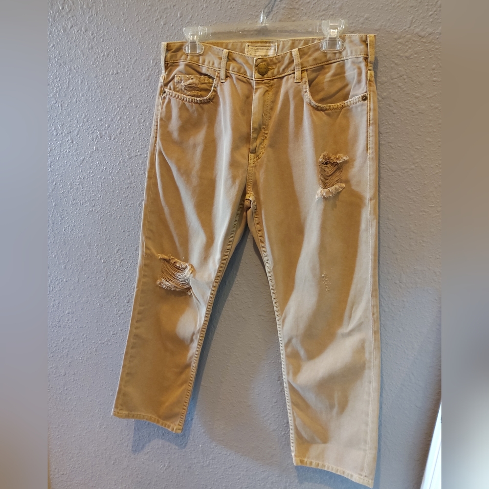 Current/Elliott Sample Distressed Capri Jeans - 31 - image 4